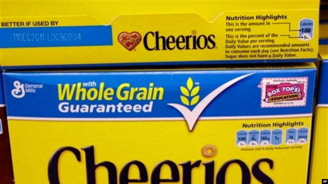 Sereal 'Cheerios' kini tidak lagi menggunakan bahan-bahan yang direkayasa secara genetika atau bahan transgenik (foto: dok). 