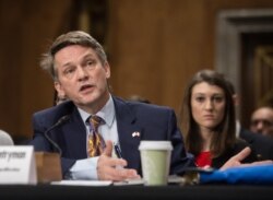 FILE - Thomas Countryman, then-assistant secretary of state for international security and nonproliferation, speaks during a hearing on Capitol Hill, Dec. 17, 2015.