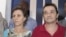 Deborah Calitz and Bruno Pelizzari at news conference, Mogadishu, June 21, 2012.
