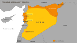 Syria map, Tartus and Latakia
