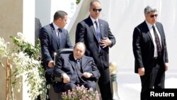 FILE - Algerian President Abdelaziz Bouteflika is seen in Algiers, Algeria, April 9, 2018. 