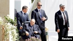 FILE - Algerian President Abdelaziz Bouteflika is seen in Algiers, Algeria, April 9, 2018. 