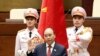 Vietnam's newly elected President Nguyen Xuan Phuc takes an oath in front of the National Assembly in Hanoi on April 5.