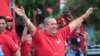 El expresidente de Nicaragua Arnoldo Alemán durante un acto de campaña de su Partido Liberal Constitucional el 29 de octubre de 2011.