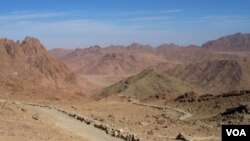 Wilayah Sinai di Mesir dekat perbatasan Israel yang tidak dijaga ketat (foto: dok).