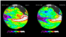 Comparación de las corrientes de El Niño en 2015 (izquierda) y la de 1997, considerada la más fuerte de la historia. Las similitudes son muy grandes.