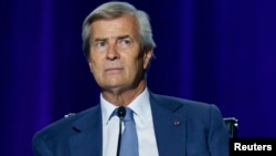 Vincent Bolloré à Paris, le 17 avril 2015 . 