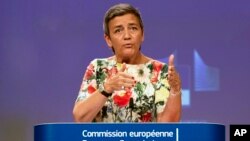 Kepala Komisi Anti Monopoli Uni Eropa, Margrethe Vestager 