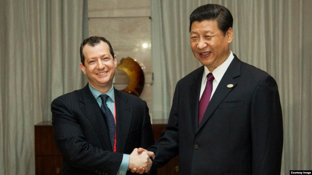 Evan Feigenbaum Xitoy prezidenti Shi Zinpin bilan, Pekin