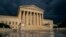 FILE - The Supreme Court is seen under stormy skies in Washington.