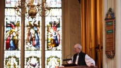 Foto ilustrasi yang menunjukkan Uskup Agung Canterbury Justin Welby berbicara dalam misa untuk menyambut anggota parlemen yang baru di Gereja St Margareth, Westminster Abbey, London, pada 23 Juli 2024. (Foto:Adrian Dennis/Pool via Reuters)