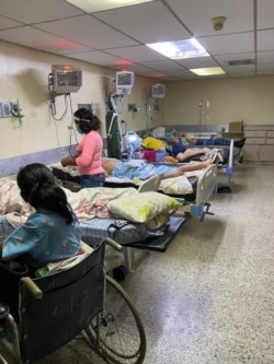 El pabellón de la emergencia del Hospital Universitario de Maracaibo, en Venezuela, en mayo de 2021.