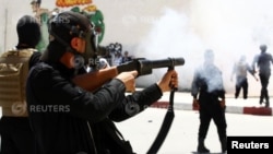 Supporters of the hardline Islamist group Ansar al-Sharia clashed with Tunisian police. (File)