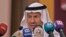 FILE - Saudi Arabia's Energy Minister Prince Abdulaziz bin Salman gives a press conference in the Red Sea coastal city of Jeddah, Sept. 17, 2019.