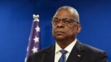 FILE PHOTO: U.S. Secretary of Defense Lloyd Austin in Tel Aviv, Israel