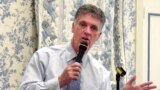 FILE - Former U.S. Representative David Weldon speaks at The Villages, Florida, May 31, 2012. The Trump administration withdrew Weldon's nomination to lead the Centers for Disease Control and Prevention on March 13, 2025. 
