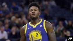 Jordan Bell de Golden State, Oakland, le 25 mars 2018