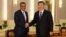 Tổng giám đốc Tedros Adhanom Ghebreyesus trong cuộc gặp với Chủ tịch Trung Quốc Tập Cận Bình khi tới Trung Quốc cuối tháng Một năm nay.