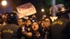 Manifestaciones de rechazo y apoyo a excarcelado Fujimori