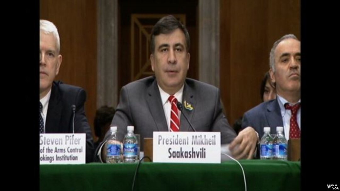 მიხეილ სააკაშვილის გამოსვლა სენატში.
