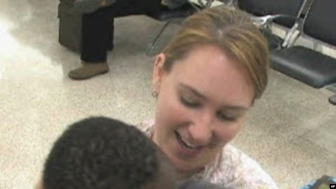 Katy Manges and her adopted son Malachi