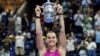 Aryna Sabalenka of Belarus poses with her trophy after the final of the women’s singles on day 13 of the U.S. Open tennis tournament at the USTA Billie Jean King National Tennis Center. (Mike Frey-Imagn Images)