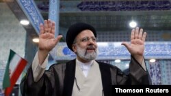 이란 대선에서 사실상 승리한 에브라힘 라이시 후보.