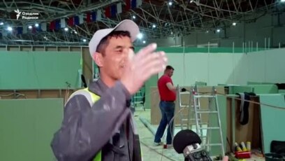 Moskvada migrant ishchilar kasalxonalar qurmoqda