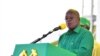 Tanzania's President John Magufuli addresses his supporters during his presidential campaign rally at the Tanganyika Parkers Grounds in Kawe in Dar es Salaam, Oct. 14, 2020. (Presidential Press Service/Handout)