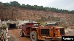FILE PHOTO: A truck exits the mine after collecting ore underground at the Chibuluma copper mine in Zambia. Taken 1.17.2015