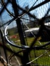 FILE PHOTO: Barbed wire is seen inside the Louisiana State Penitentiary in Angola