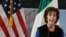 La embajadora de Estados Unidos en México, Roberta Jacobson, durante la ceremonia de colocación de la primera piedra del nuevo edificio de la Embajada en Ciudad de México. Feb. 13 de 2018. Jacobson, que anunció su retiro del cuerpo diplomático en marzo, trabajó hasta el viernes 4 de abril de 2018. 