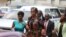 Marry Chiwenga, center, arrives at Harare Magistrate Court, in Harare, Zimbabwe, Dec. 16, 2019. (Columbus Mavhunga/VOA)