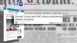 VOA60 Elections: CNN: Donald Trump calls the fall debate schedule ‘unacceptable’