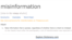 Reč "dezinformacija" na engleskom jeziku na sajtu Dictionary.com