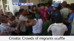 VOA60 World - Croatia: A fight between migrants erupted two kilometers from the Hungarian border - September 18, 2015h