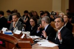 George Washington University Law School professor Jonathan Turley testifies during a hearing before the House Judiciary Committee on the constitutional grounds for the impeachment of President Donald Trump, on Capitol Hill in Washington, Dec. 4