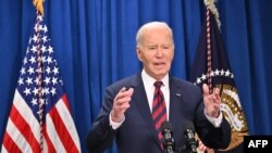 Prezida wa Amerika Joe Biden. Aha, yari mu rusengero rw’Ababatisita mu majyaruguru y’umujyi wa Charleston, ejo ku wa Mungu.