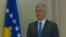 Predsednik Kosova Hašim Tači na današnjoj konferenciji za novinare (Foto: VOA)