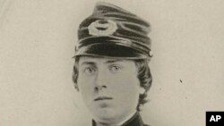 First Lt. Alonzo Cushing, shown in an undated photo provided by the Wisconsin Historical Society.
