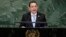 FILE - Guatemala's President Jimmy Morales addresses the 73rd session of the United Nations General Assembly, Sept. 25, 2018, at the United Nations headquarters.
