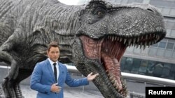 El actor Chris Pratt durante una promoción de 'Jurassic World: Fallen Kingdom', en Londres, el 24 de mayo de 2018. 