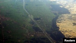 Pemandangan dari udara daerah pertanian Delta Sungai Nil, 15 Februari 2016. (Foto: Reuters)