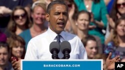 Presiden AS Barack Obama dalam sebuah kampanye pemilihan presiden di Colorado. (Foto: Dok)