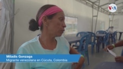 La migrante Miladis Gonzaga habla a la VOA en Cúcuta