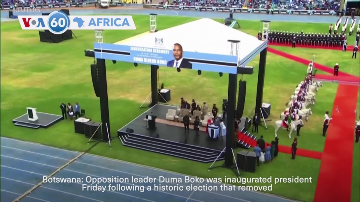 Duma Boko Sworn in as Botswana President