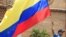 FILE - A Colombian flag is displayed in Cali in March 2016.