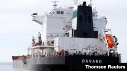 The Iranian vessel Bavand is seen near the port of Paranagua, Brazil, July 18, 2019.