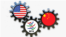 美国和中国在世界贸易组织中较量。