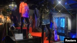 The "Hard Rock Couture" exhibition runs at Ripley's Believe It or Not! museum in central London, Feb. 3, 2015.